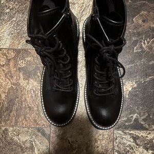 Black Madden Girl Combat Boots